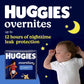 Huggies Overnites Baby Diapers, Size 3 (16-28 lbs), 132 Count | Best-Selling Overnight Diapers with 12-Hour Leak Protection, Soft Comfort Fit & Wetness Indicator - Ballimart