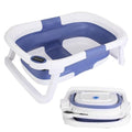 Babyluv Baby Bath Tub with Thermometer - Collapsible Travel-Friendly 0-24 Months Baby Bathtub - Ballimart