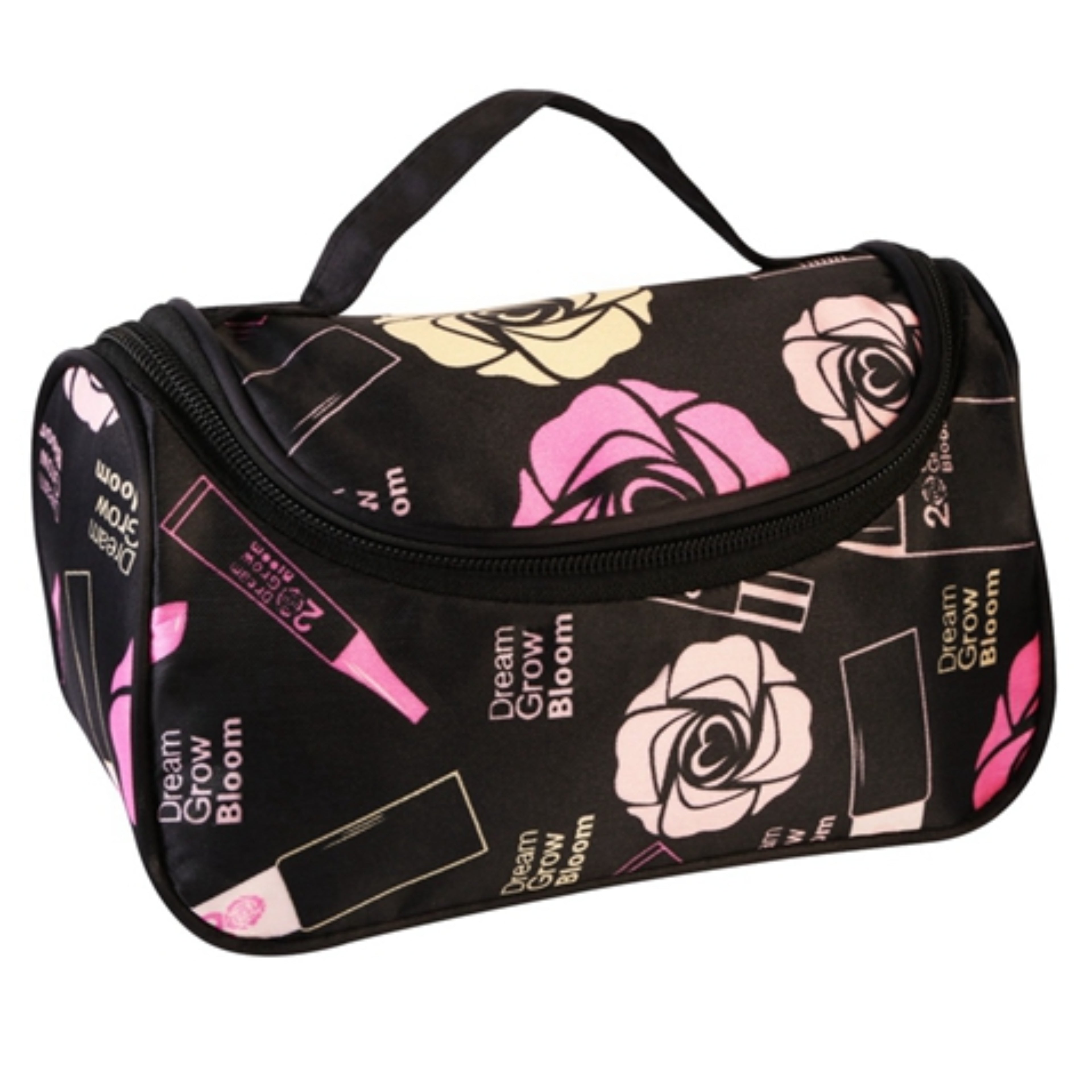 NewHome Mounted Travel Makeup Bag - Portable Cosmetic Organizer with Cosmetic Mirror - Ballimart