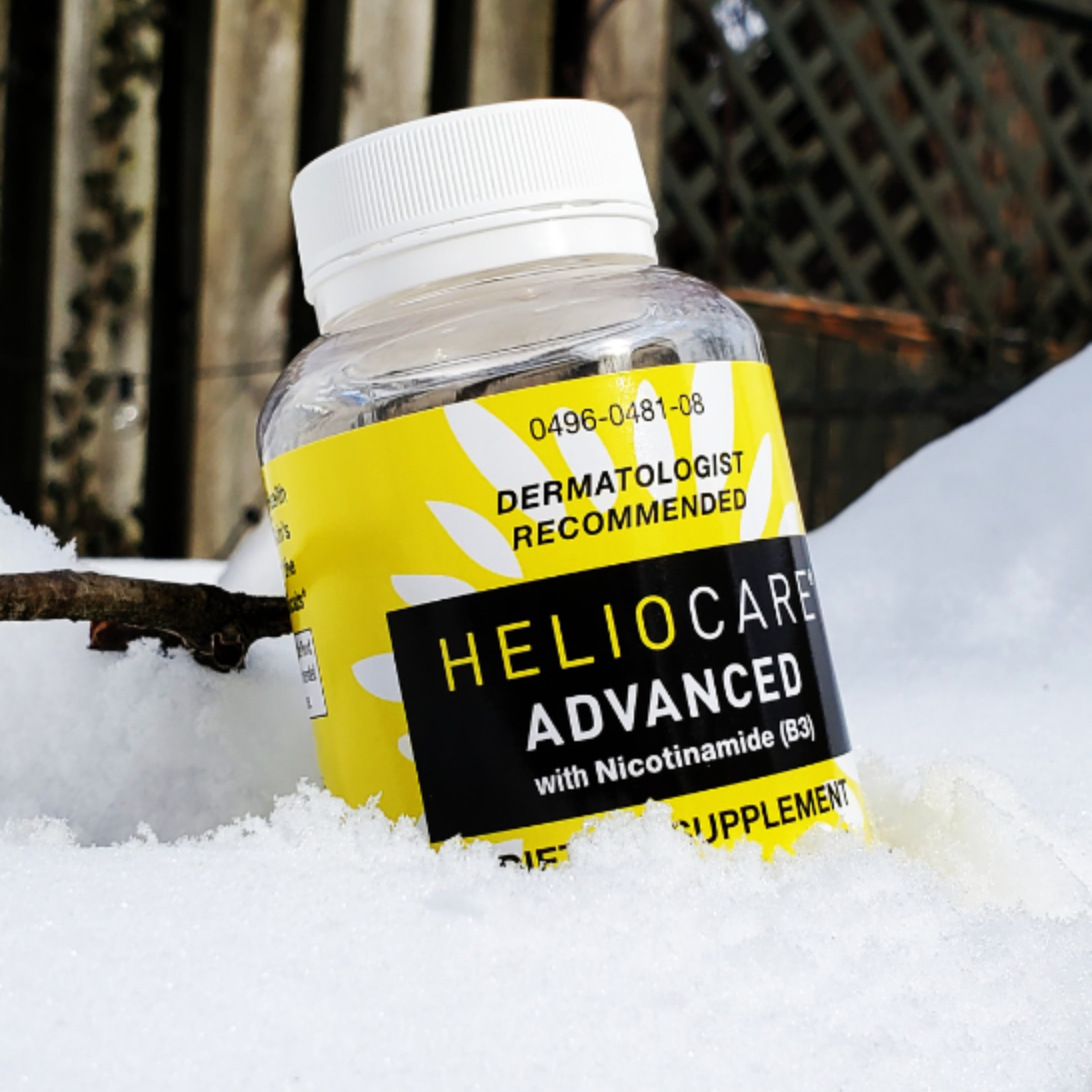 Heliocare Advanced Nicotinamide B3 Supplement: Niacinamide 500mg and Fernblock PLE Extract 240mg Per Serving - Supports Skin Cell Health with Antioxidant-Rich Vitamin B3 Niacin - 120 Vegan Capsules - Ballimart