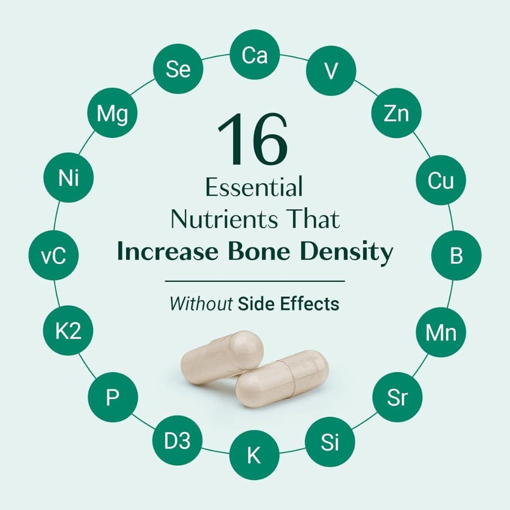 AlgaeCal Plus – Organic Red Algae Calcium Supplement with Vitamin D3, K2 MK-7, Magnesium & Trace Minerals – Bone Density & Strength Support – 120 Veggie Caps