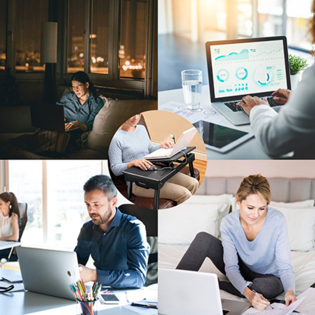 Foldable Laptop Table Bed Notebook Desk - Ballimart