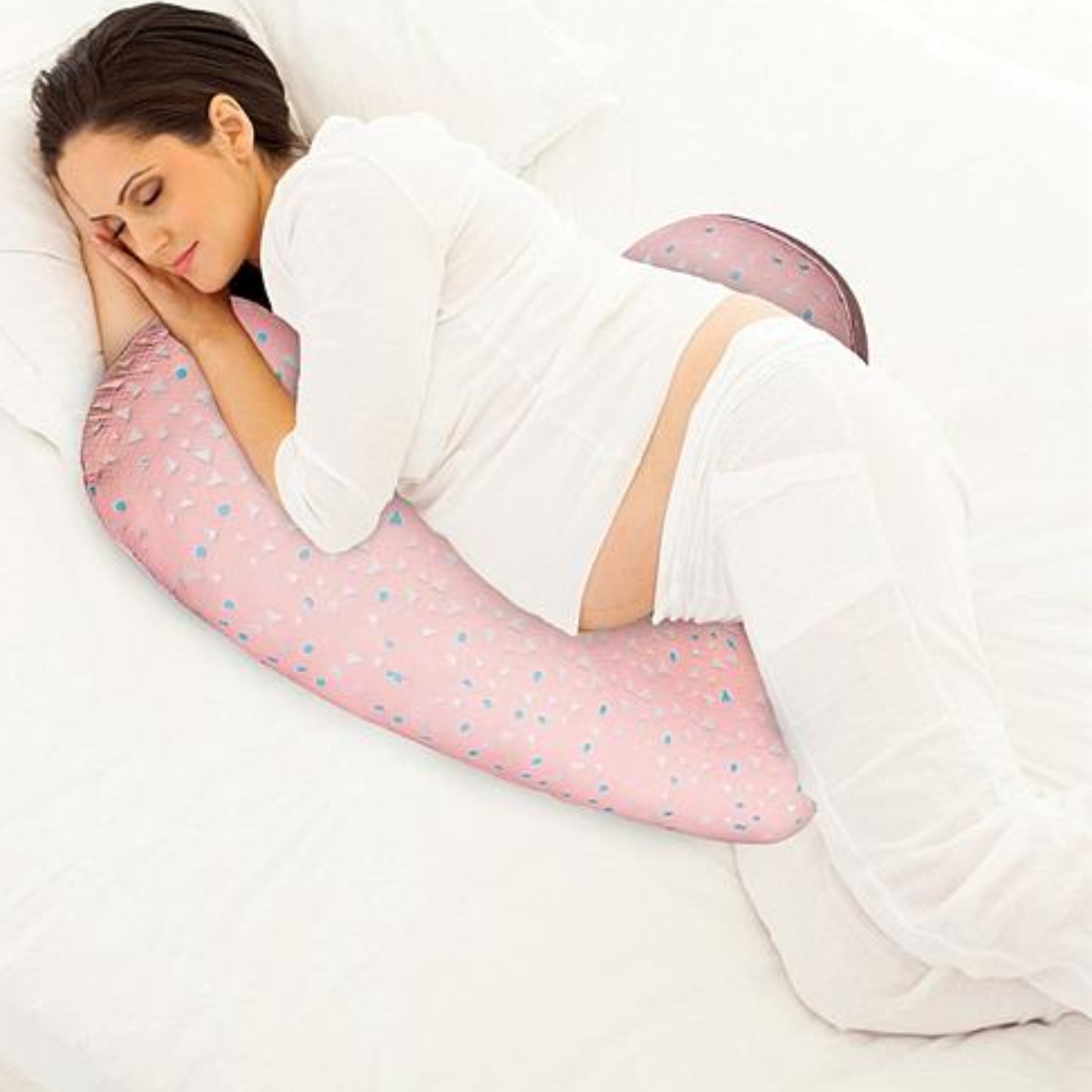 Pregnancy Pillows - Adjustable Support Maternity Pillow with Detachable Cover