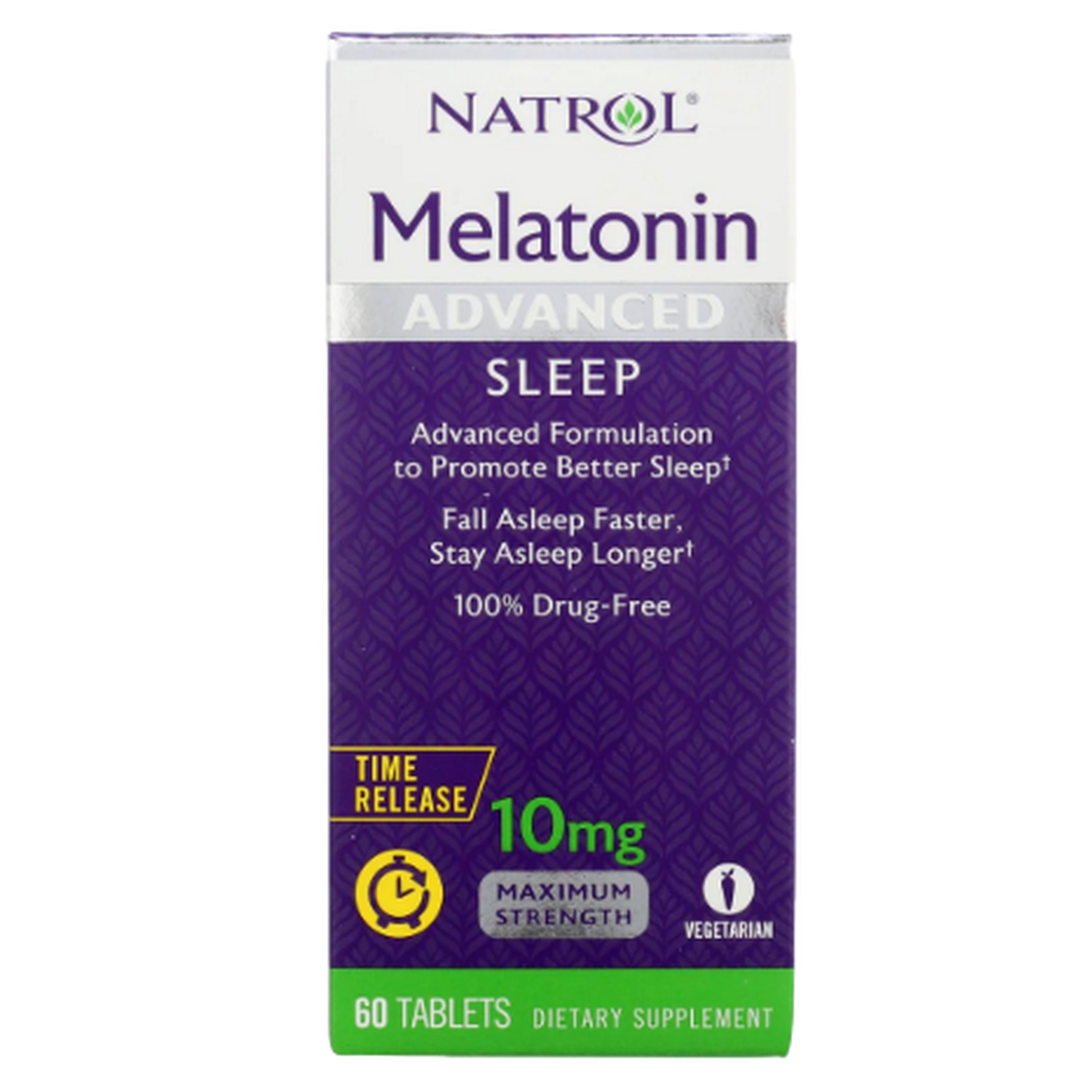 Natrol Advanced Sleep Melatonin - 10 Mg - 60 Tablets - Ballimart