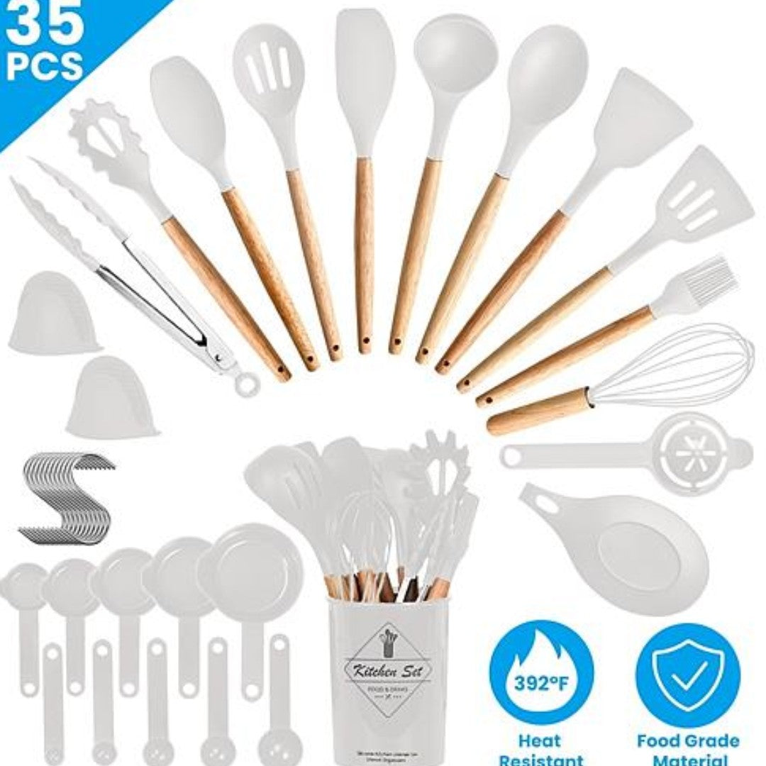 NewHome 35Pcs Kitchen Cooking Utensils Set - Ballimart