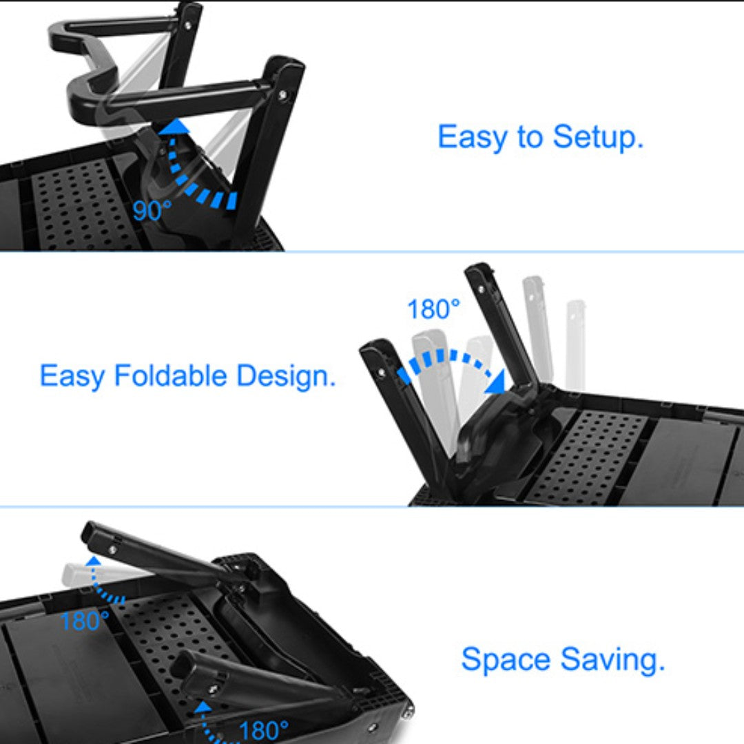 Foldable Laptop Table Bed Notebook Desk