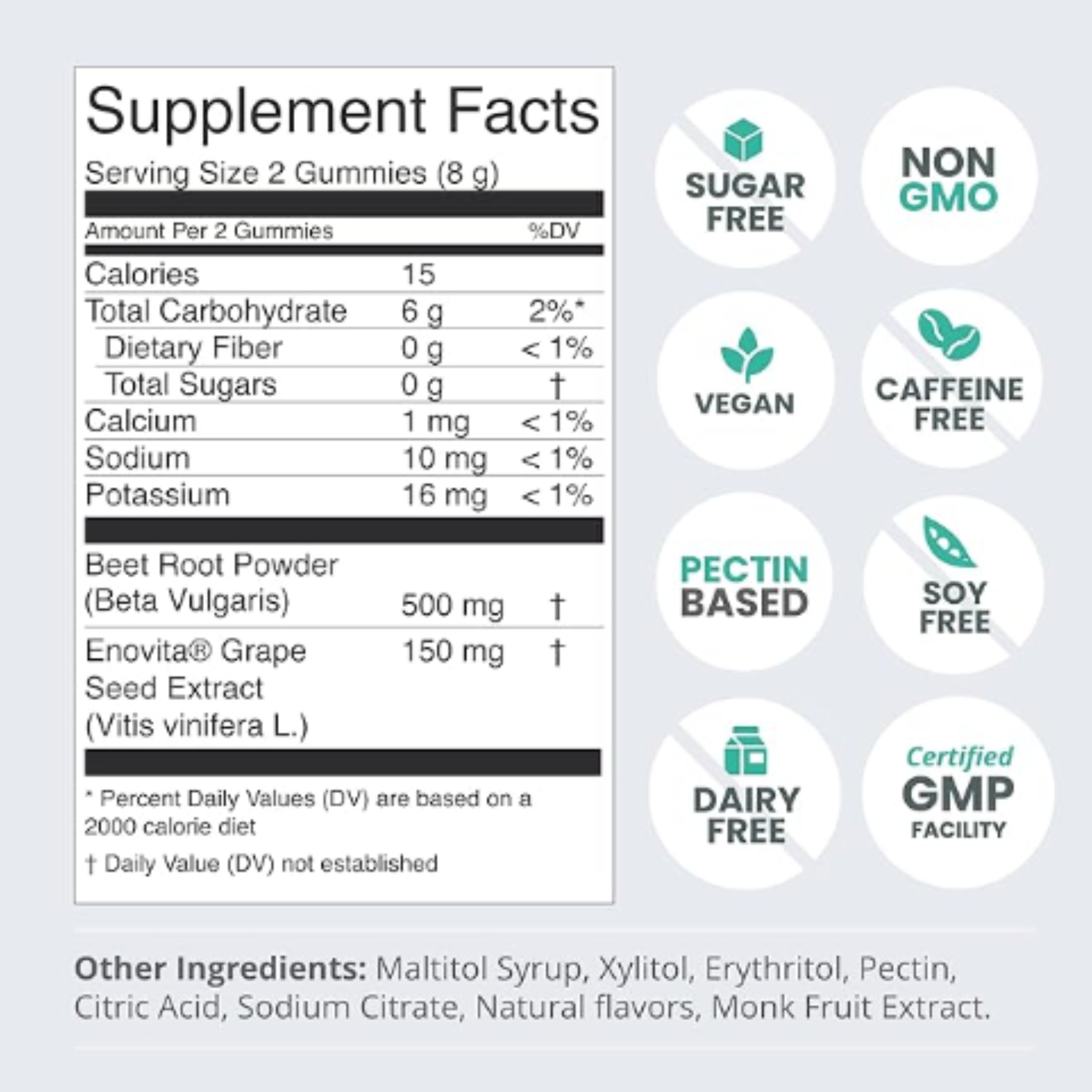 humanN SuperBeets Circulation Gummies - 60 Count (Pack of 2) | Heart-Healthy Energy with Grape Seed Extract & Beet Root Powder - Ballimart