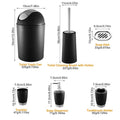 NewHome Bathroom Accessories Set - 6 Pcs Complete Bathroom Ensemble - Ballimart