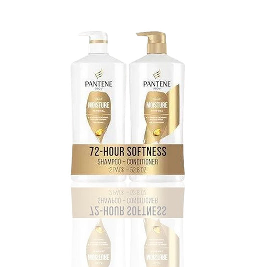 Pantene Shampoo and Conditioner Set with Hair Treatment - Pro-V Nutrients for Dry, Color-Treated Hair, 27.7 Oz Each, 2 Pack" - Ballimart