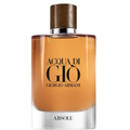Perfume bottle of Acqua di Giò Absolu by Giorgio Armani on a white background