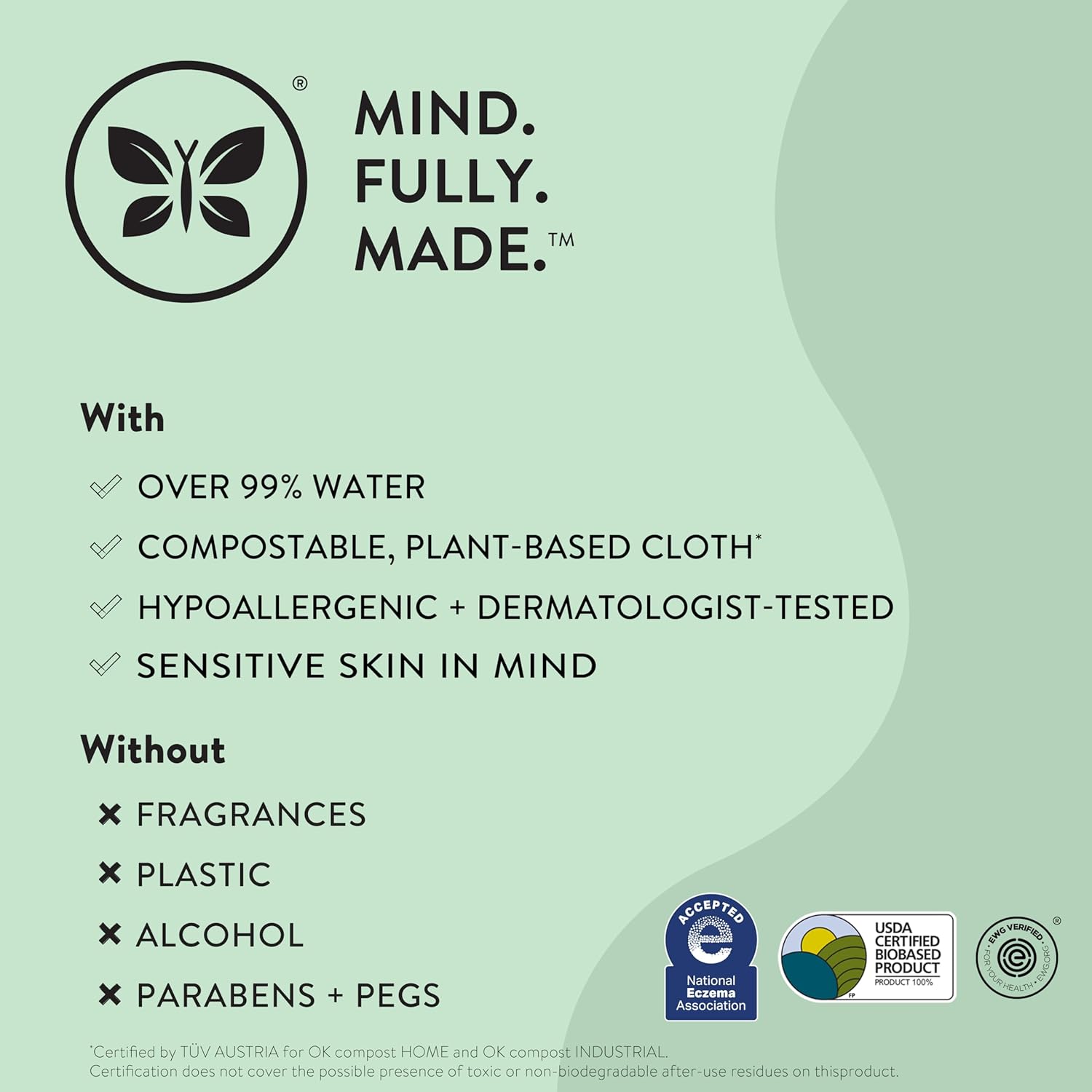 The Honest Company Clean Conscious Unscented Wipes | Compostable, Plant-Based Baby Wipes with 99% Water | Hypoallergenic, EWG Verified, 720 Count