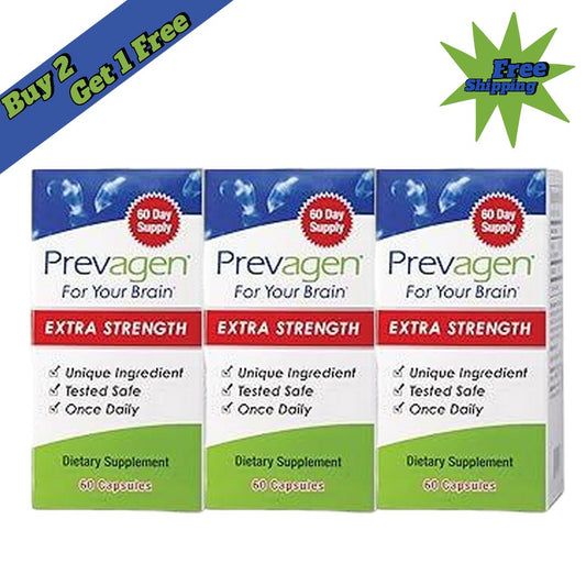 Prevagen Extra Strength 20mg, 60 Capsules – Three Pack – Brain Health Supplement with Apoaequorin &amp; Vitamin D + 7-Day Pill Minder