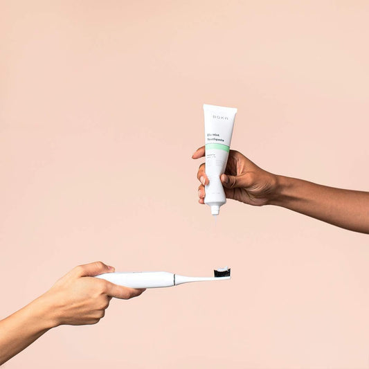 Boka Fluoride-Free Toothpaste | Remineralizing & Whitening with Nano Hydroxyapatite (n-Ha) for Sensitive Teeth - Dentist Recommended, Ela Mint Flavor, 4oz - Ballimart