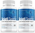 Two bottles of Sciati Soothe Sciatic Nerve Health Support on a white background