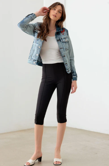 Face Graffiti Print Acid Wash Denim Jacket - Ballimart