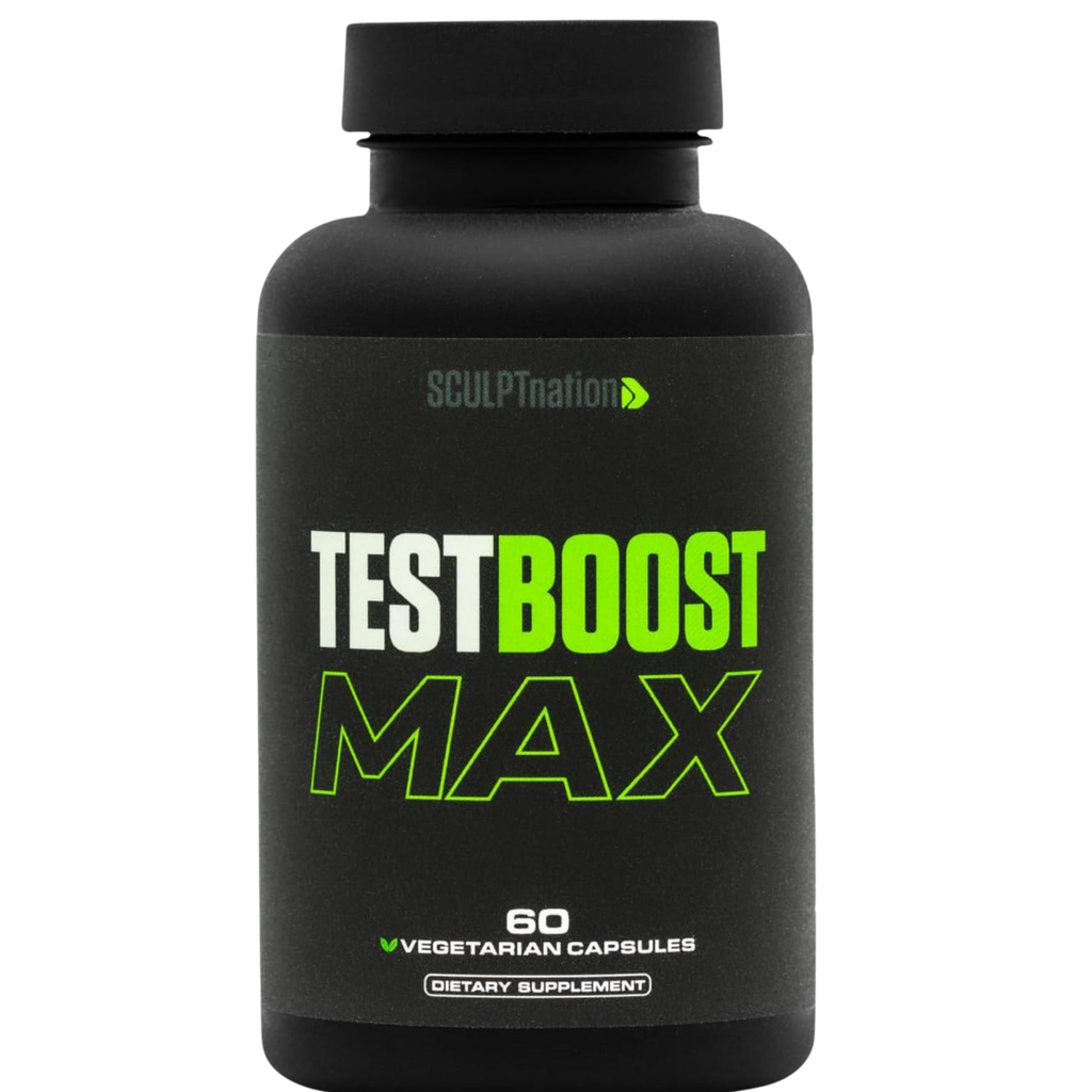 Sculpt Nation Test Boost Max | Natural Testosterone Booster for Men | Energy, Strength & Stamina Support | 60 Gluten-Free Capsules