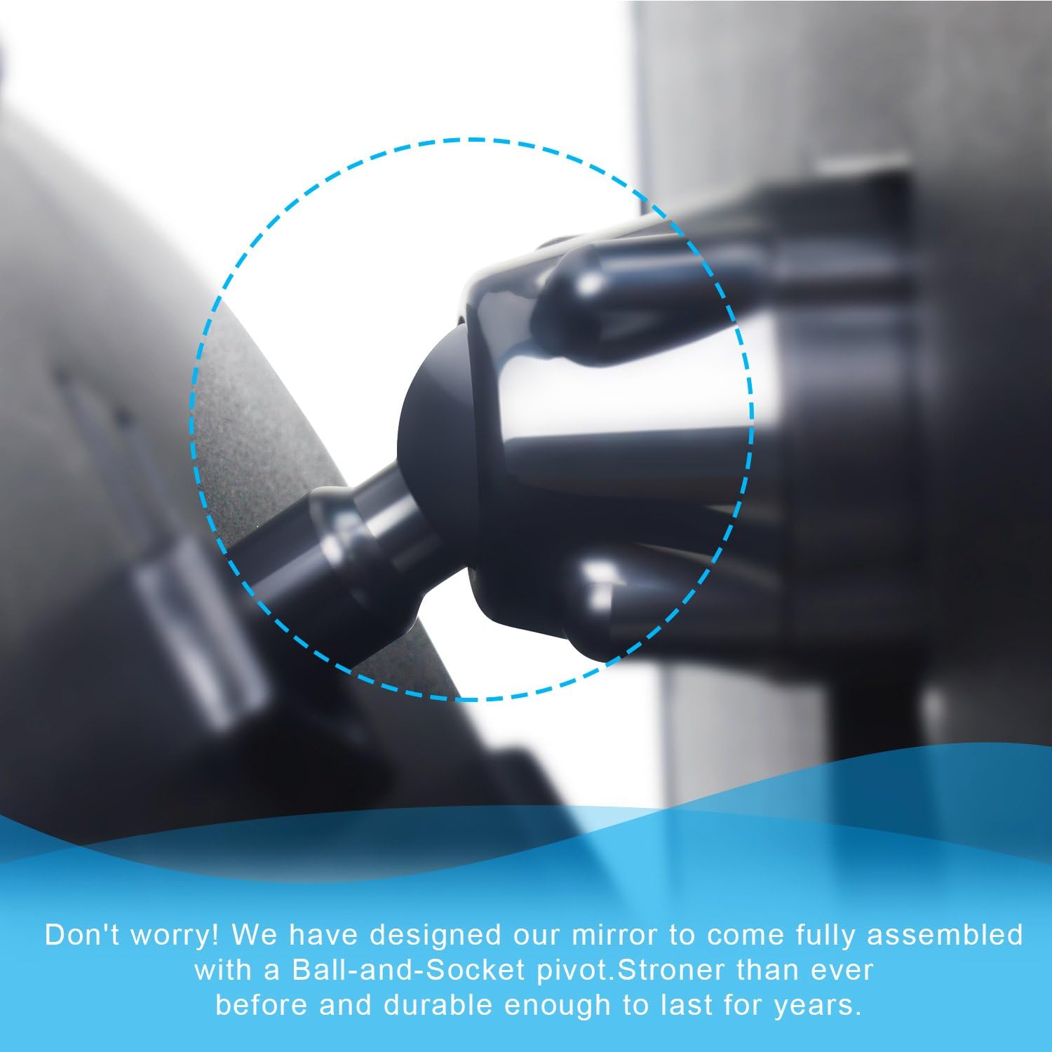 Shynerk Baby Car Mirror – Rear-Facing Infant Seat Safety Mirror | Wide Crystal-Clear View, 360° Rotation, Shatterproof & Crash-Tested