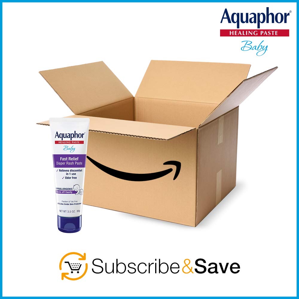 Aquaphor Baby Diaper Rash Paste – Maximum Strength Relief &amp; Protection (3.5 Oz Tube)