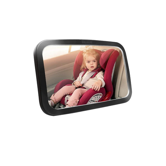 Shynerk Baby Car Mirror – Rear-Facing Infant Seat Safety Mirror | Wide Crystal-Clear View, 360° Rotation, Shatterproof & Crash-Tested