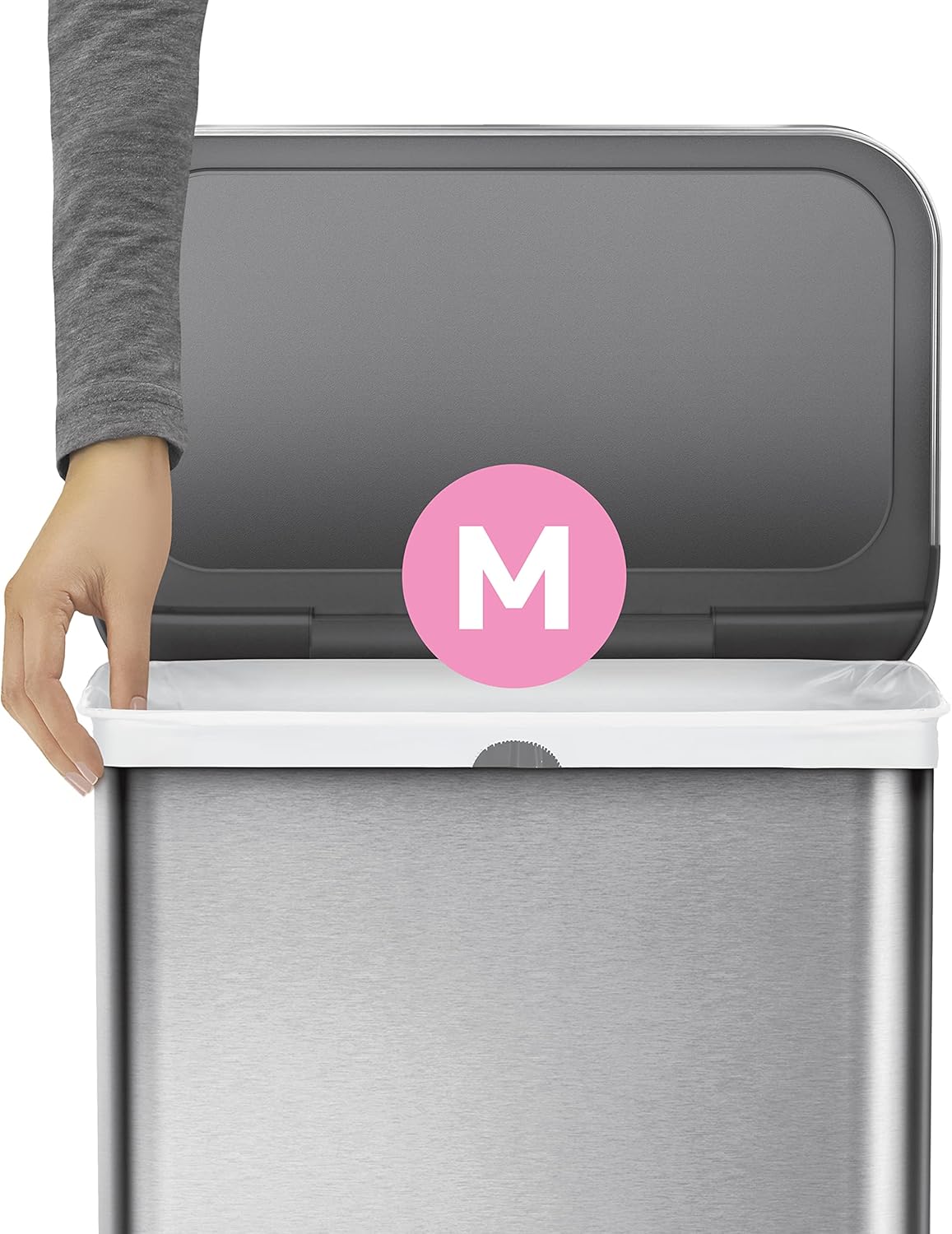 simplehuman Code M Custom Fit Liners, 60 Count - 45 Liter / 11.9 Gallon Trash Bags - Ballimart