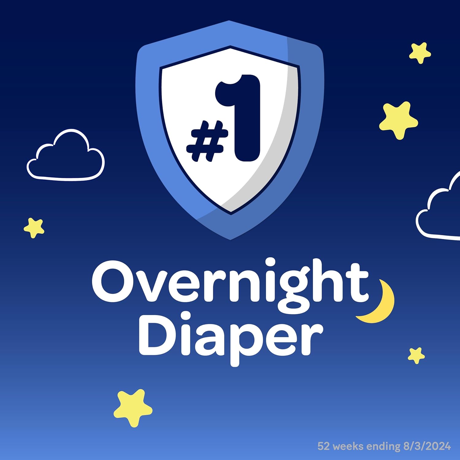 Huggies Overnites Baby Diapers, Size 3 (16-28 lbs), 132 Count | Best-Selling Overnight Diapers with 12-Hour Leak Protection, Soft Comfort Fit & Wetness Indicator - Ballimart