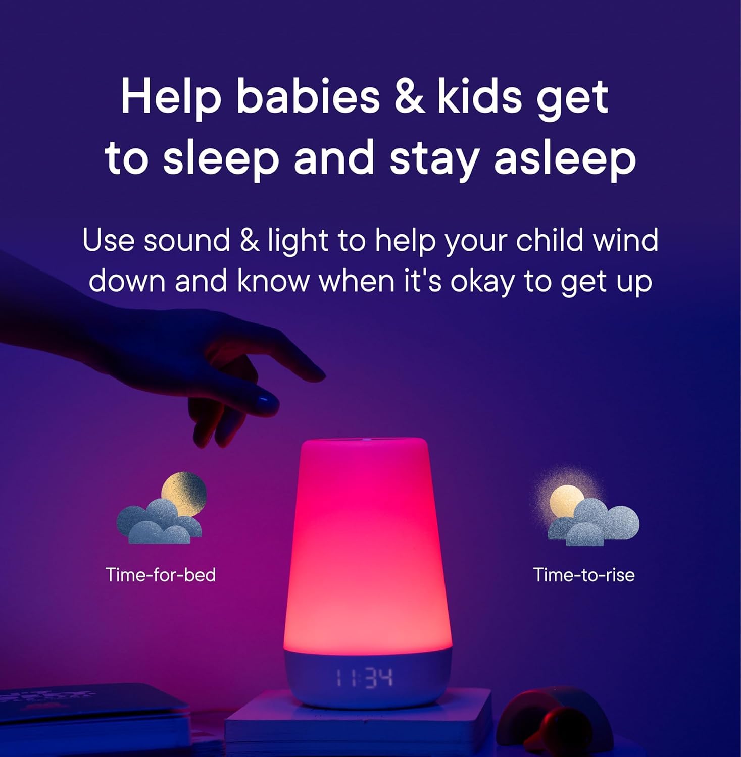 Hatch Rest+ Baby & Kids Sound Machine (2nd Gen) – Night Light, Alarm Clock, Sleep Trainer & White Noise Machine with Backup Battery