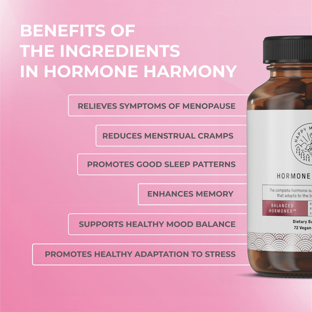 Happy Mammoth Hormone Harmony – 72 Capsules | Natural Hormone Balance for Women