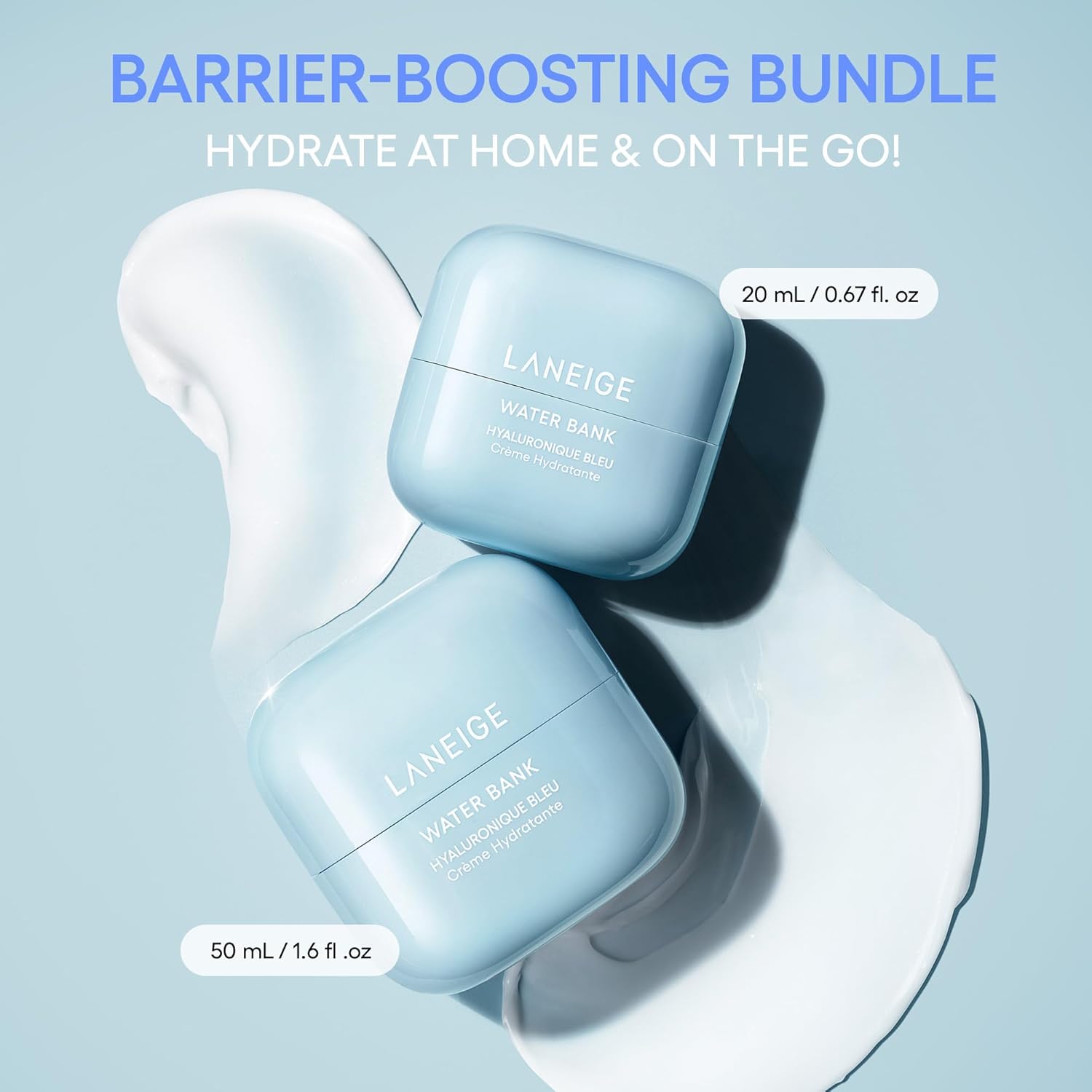 LANEIGE Water Bank Blue Hyaluronic Moisturizer – Barrier-Boosting Cream with Squalane & Ceramide for Lasting Hydration