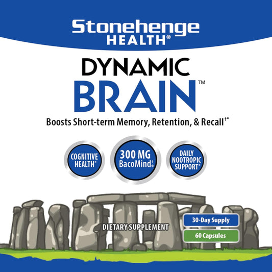 Stonehenge Health Dynamic Brain – Advanced Nootropic Supplement for Memory, Focus &amp; Clarity( Pack of 2)