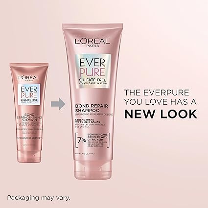 L'Oreal Paris EverPure Sulfate-Free Vegan Hair Care Kit – Strengthen & Repair Hair Bonds