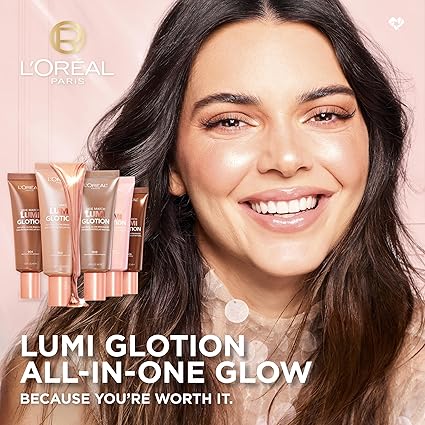 L'Oreal Paris True Match Lumi Glotion – Natural Glow Enhancer & Illuminator Highlighter for a Radiant Sun-Kissed Look, 904 Deep, 1.35 oz