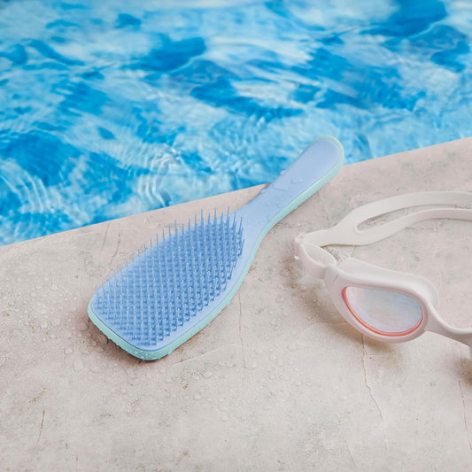 Tangle Teezer Ultimate Detangler Hairbrush – For Wet & Dry Hair, Reduces Knots & Breakage | Ideal for All Hair Types, Denim Blues