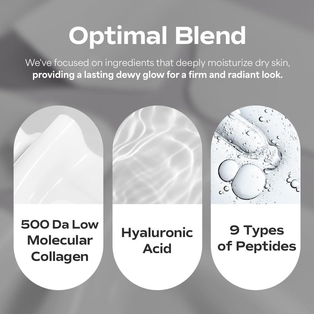 SUNGBOON EDITOR Deep Collagen Overnight Mask | Hydrating Korean Face Mask with 2,160,000PPB Collagen | Improves Elasticity &amp; Soothes Sensitive Skin | 37gx4ea