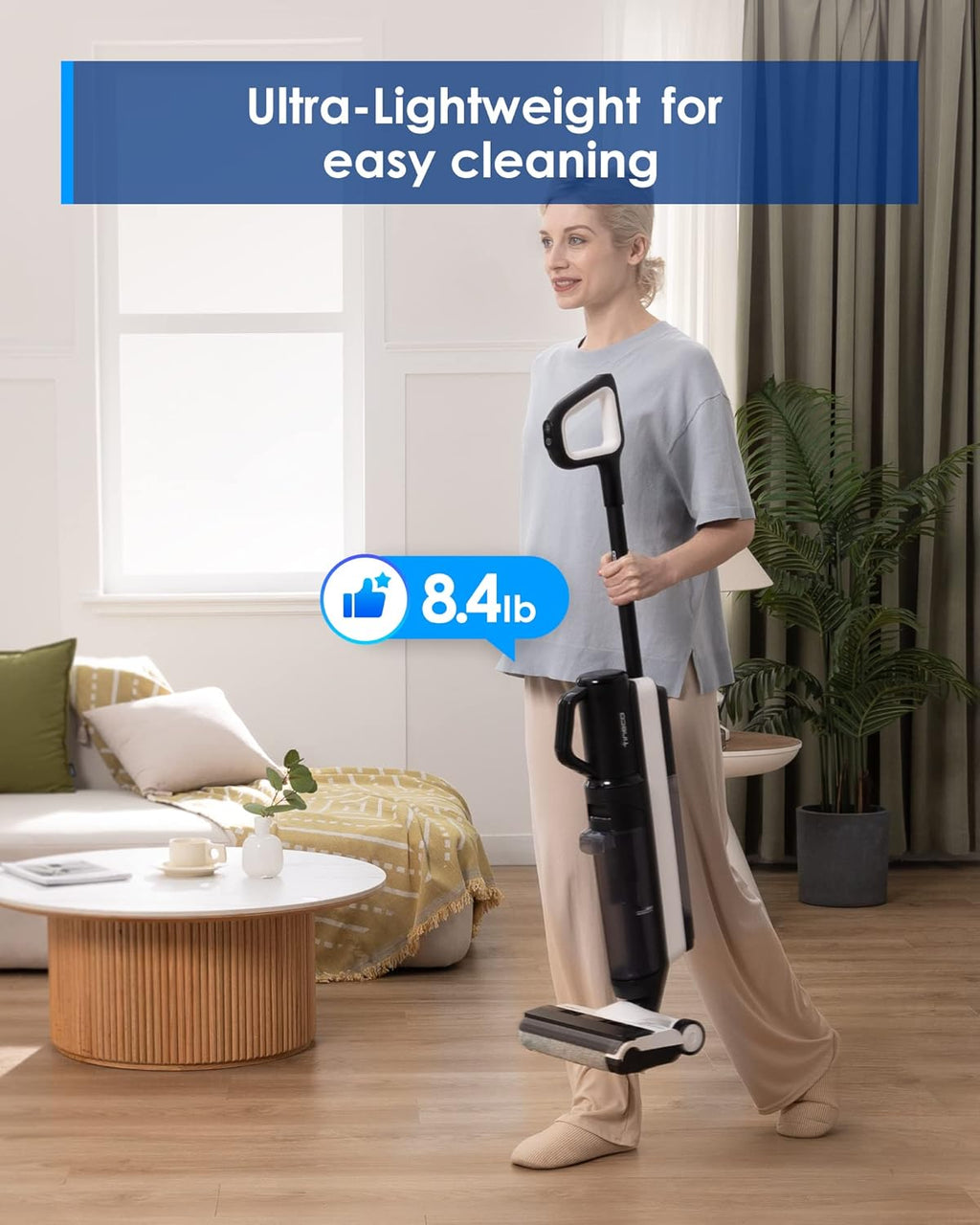 Tineco Smart Wet Dry Vacuum Cleaner | 2-in-1 Cordless Floor Cleaner & Mop | Lightweight Handheld Vacuum for Multi-Surface Cleaning – FLOOR ONE S5 Combo