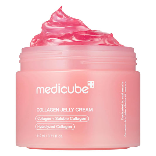 Medicube Collagen Jelly Cream | Niacinamide & Hydrolyzed Collagen | Korean Skincare for 24-Hour Hydration, Glow, & Lifted Look – 3.71 fl. oz.