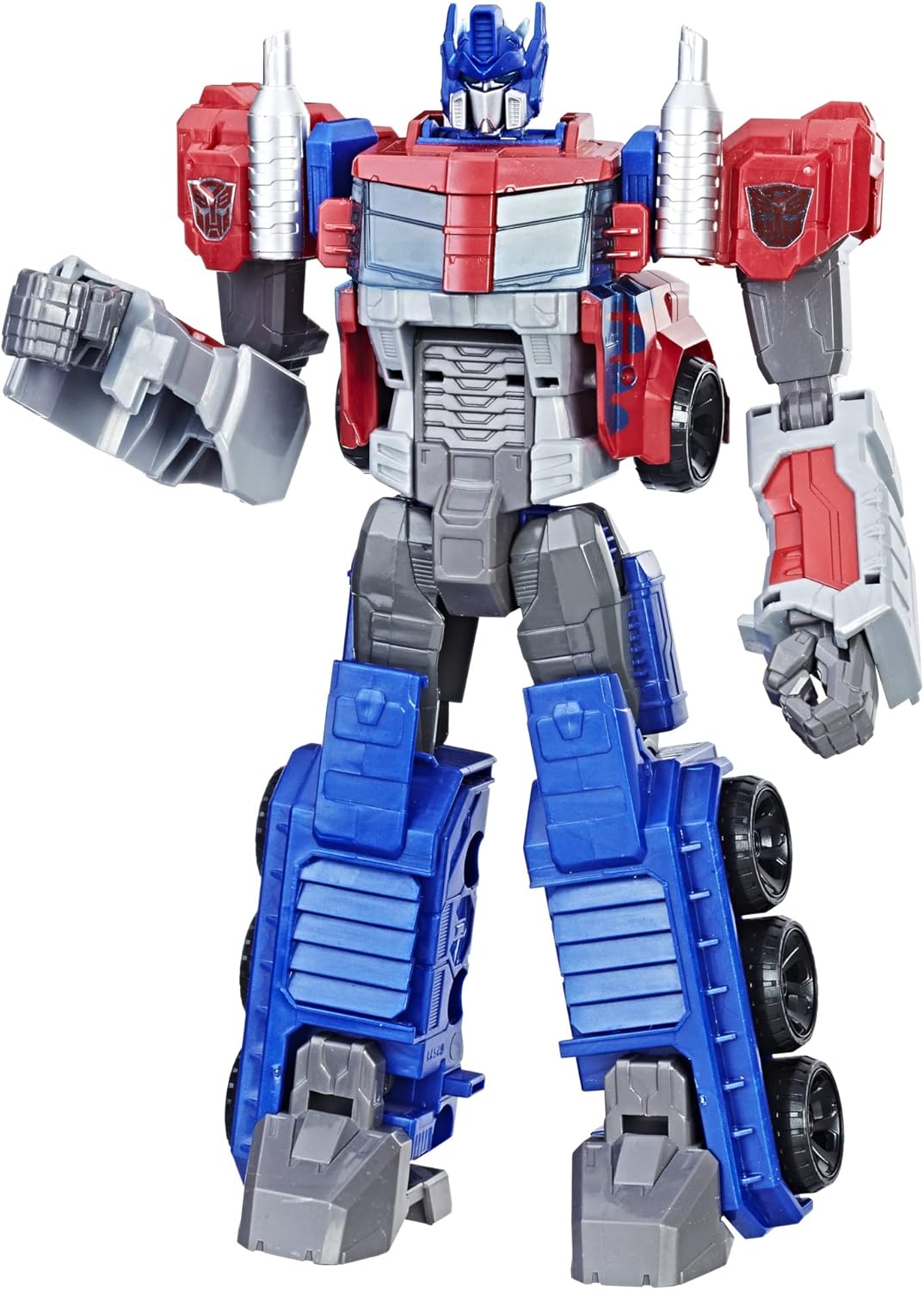 Transformers Optimus Prime Action Figure - 11-Inch Heroic Cyber Commander | 2-in-1 Robot to Truck Conversion | Classic Toy for Kids Ages 6+ - Ballimart