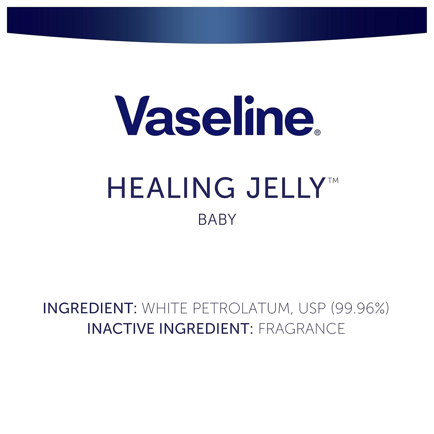 Title Vaseline Healing Jelly for Diaper Rash | Baby Skin Protectant & Moisturizer, Hypoallergenic, 2.89 oz