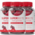 HumanN SuperBeets Heart Gummies 3-Pack – Sugar-Free Beetroot &amp; Grape Seed Extract for Heart Health, Energy &amp; Circulation – Pomegranate Berry Flavor, 60 Gummies Each