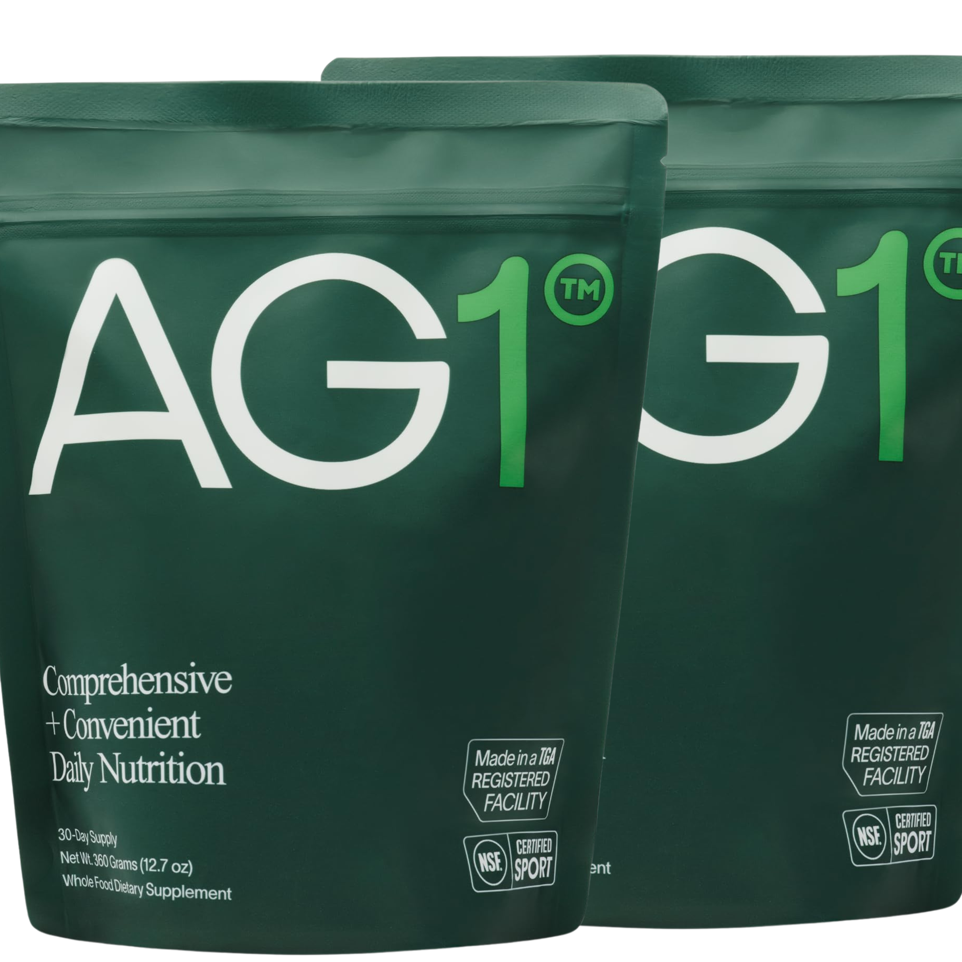 AG1 Athletic Greens 12.7 oz 360g Powder Supplement pack of 2 (free shipping)