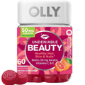 OLLY Undeniable Beauty Gummies – Biotin, Vitamin C & Keratin for Hair, Skin & Nails, 30-Day Supply, Gluten-Free Grapefruit Flavor