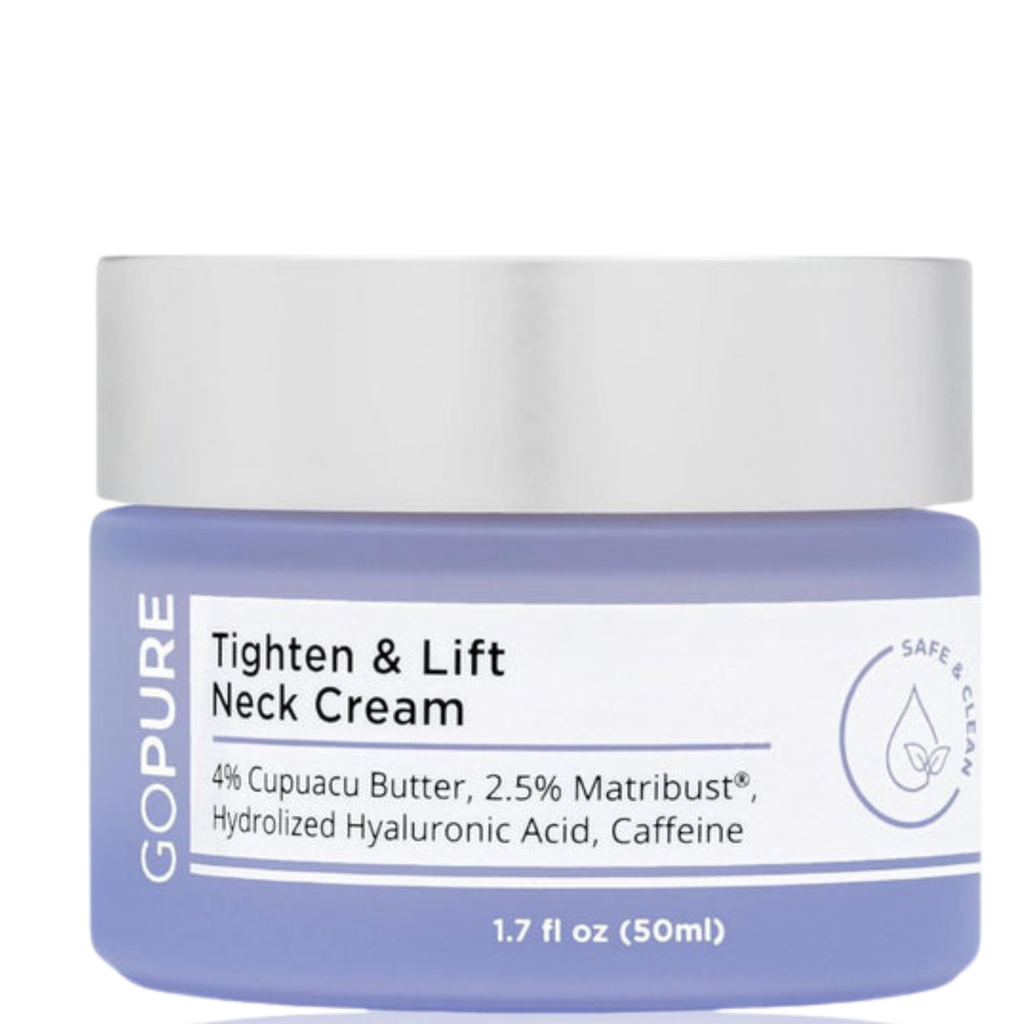 goPure Neck Firming Cream - Anti-Aging Cream for a Firmer, Smoother Neck & Chest | Pro-Active Firming Complex, 1.7 oz