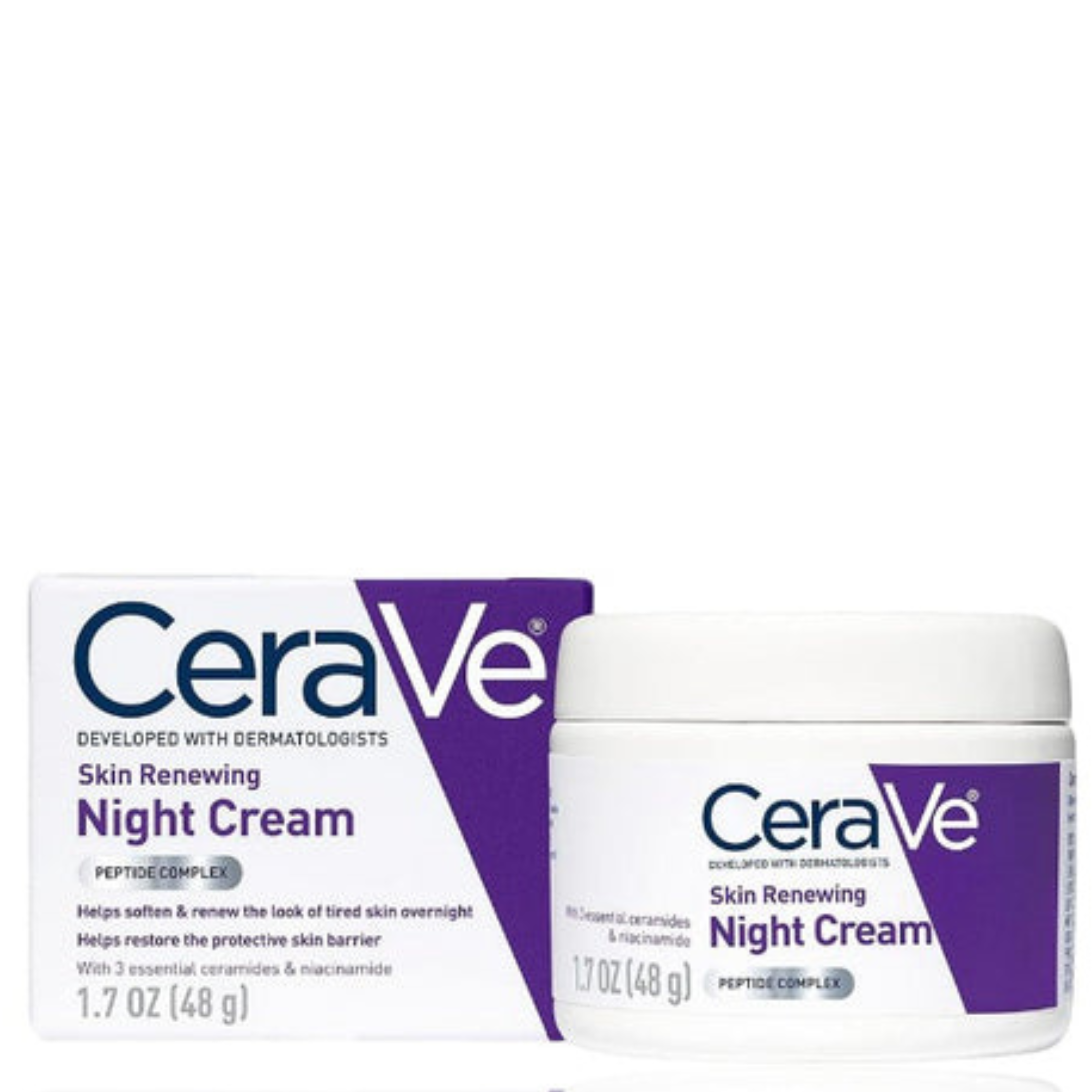 CeraVe Skin Renewing Night Cream | Hydrating &amp; Anti-Aging Moisturizer