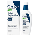 CeraVe PM Facial Moisturizing Lotion | Oil-Free Night Cream with Hyaluronic Acid & Niacinamide | 3oz