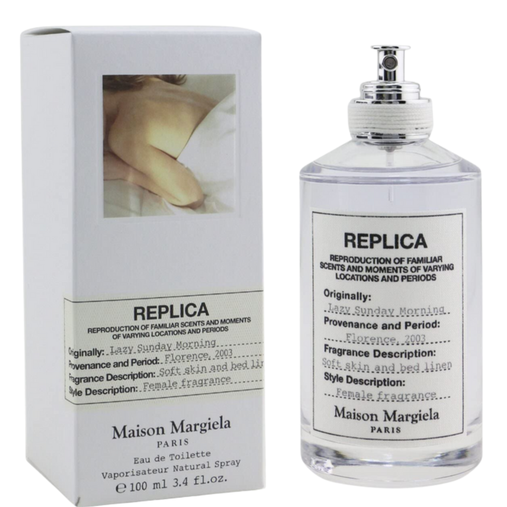 Maison Margiela Replica Lazy Sunday Morning Eau de Toilette – Fresh & Floral Fragrance with Lily of the Valley & White Musk – 3.4 Fl Oz