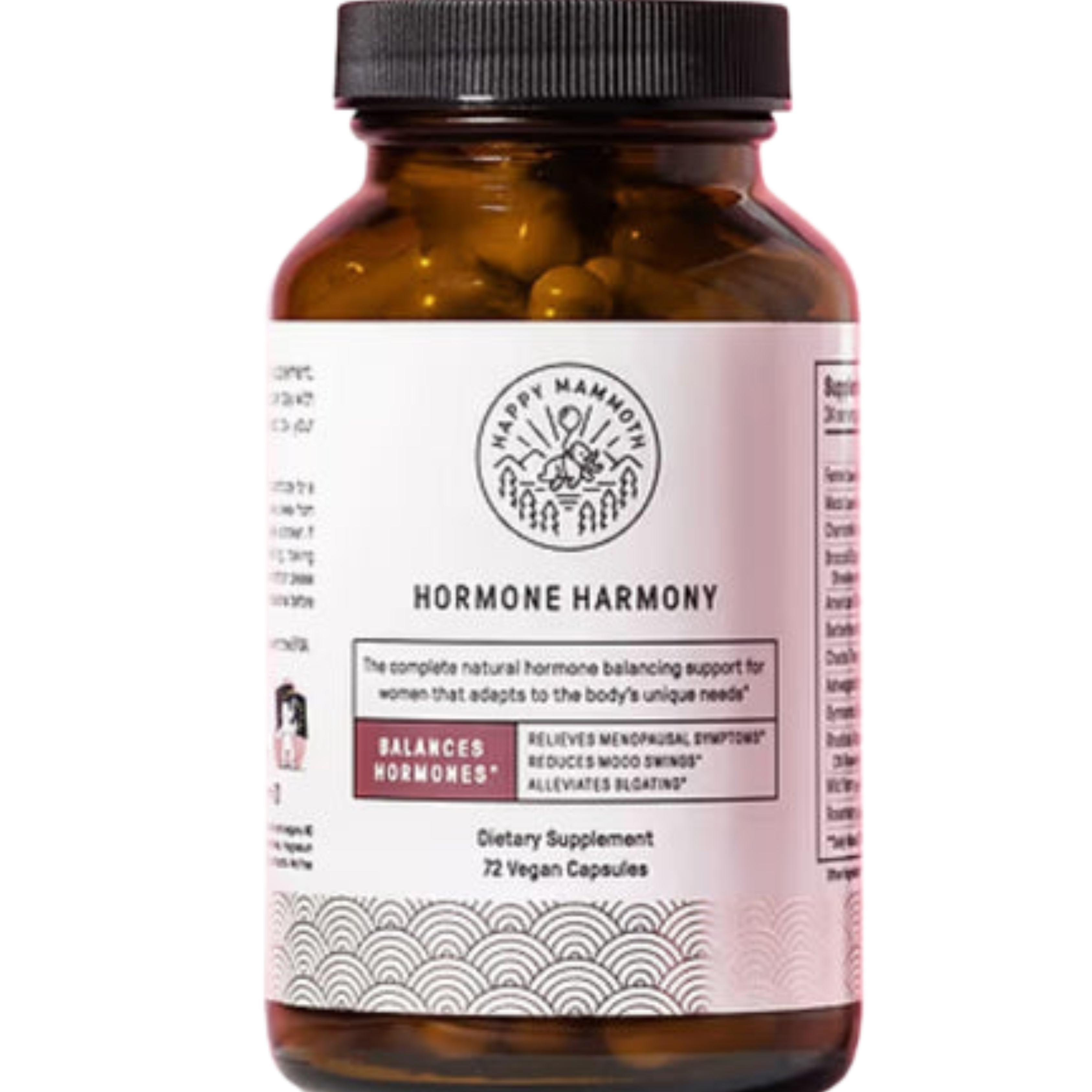Happy Mammoth Hormone Harmony – 72 Capsules | Natural Hormone Balance for Women
