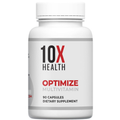 10X Health Optimize Methylated Multivitamin - 90 Capsules, 34 in 1 Formula with 800 mcg of Vitamin B12 - Methylated Multivitamin for Men & Women with 5-MTHF, NAC, Methyl B Complex - MTHFR Supplement
