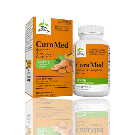 ✨ Terry Naturally CuraMed 750 mg Curcumin Complex - 120 Softgels | Superior Absorption with BCM-95 ✨ - Ballimart