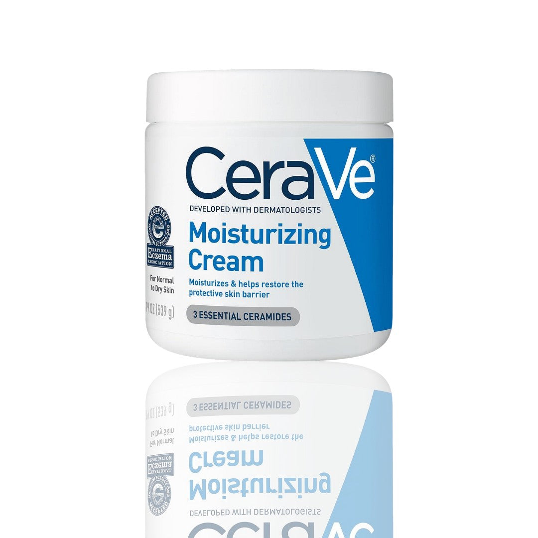 CeraVe Moisturizing Cream | 19 oz | Body & Face Moisturizer with Hyaluronic Acid & Ceramides - Ballimart