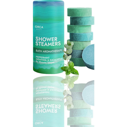 Shower Steamers Aromatherapy – Relaxation Spa Gift for Women & Men, Peppermint & Eucalyptus Scented Shower Bombs (8-Pack)