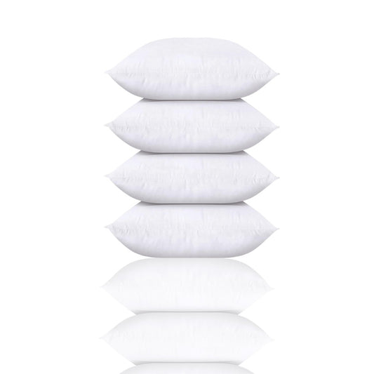 Utopia Bedding Throw Pillows (Set of 4) – 18 x 18 Inch Decorative Inserts for Sofa, Bed, and Couch – Plush, Durable, and Soft Pillow Stuffers - Ballimart